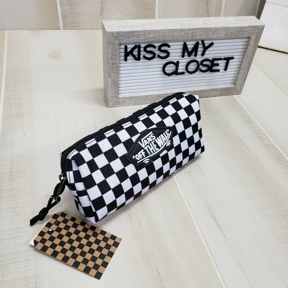 Vans Handbags - Vans Checkerboard Makeup Bag Pencil Pouch EQ2